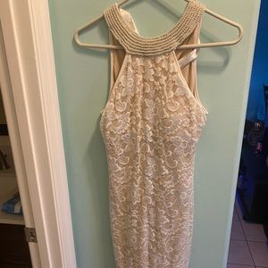 Honey & Rosie white formal dress